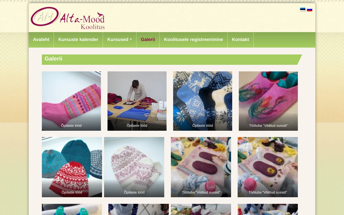 Gallery — students’ work and workshops