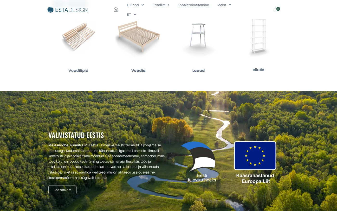 The factory story — a section that sells