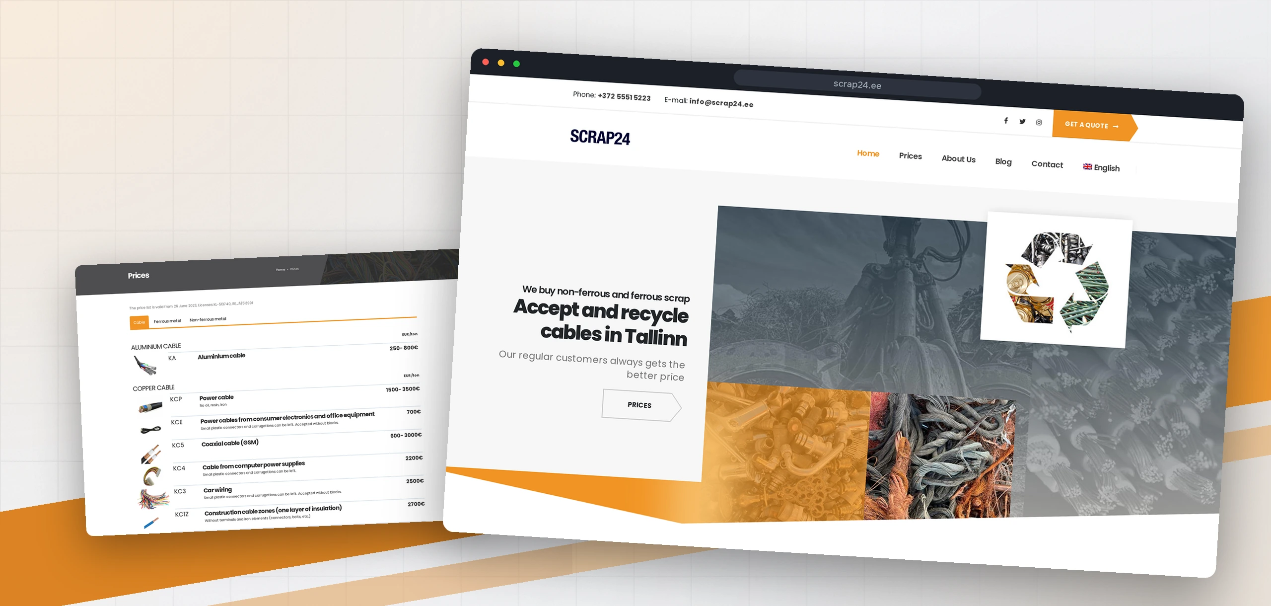 Scrap24 — Scrap metal buying and cable recycling website