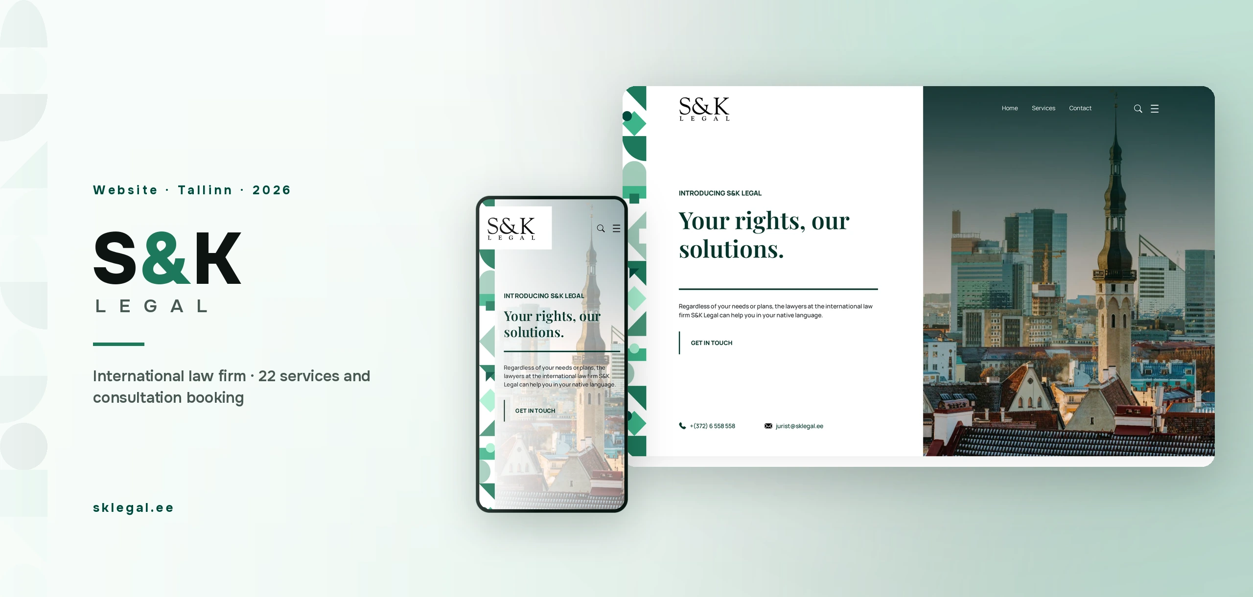 S&K Legal — International law firm website in three languages