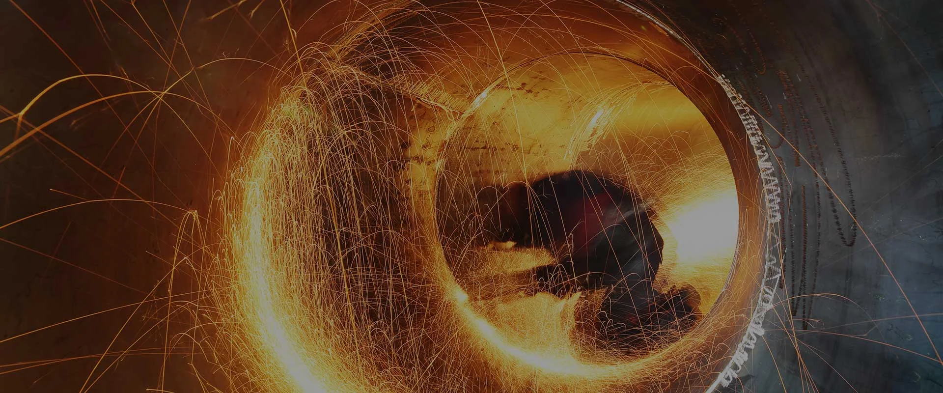 Terasman OÜ website hero — industrial metalworking