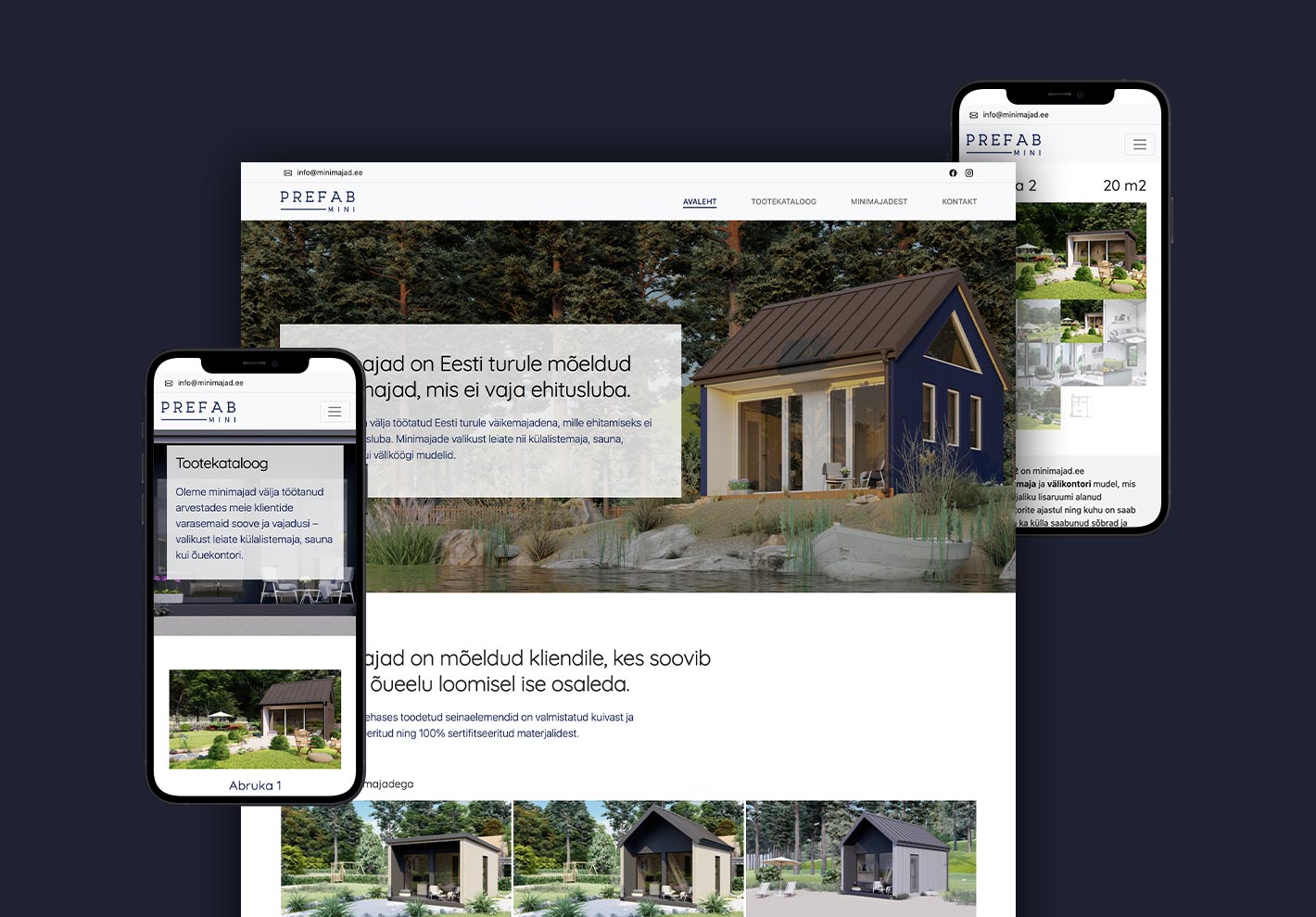 Interior features of compact homes as showcased on the Minimajad website by iWeb Studio.