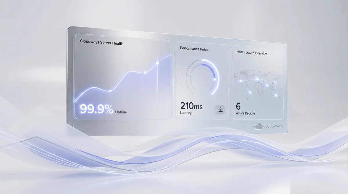 Cloudways dashboard – server management and performance monitoring